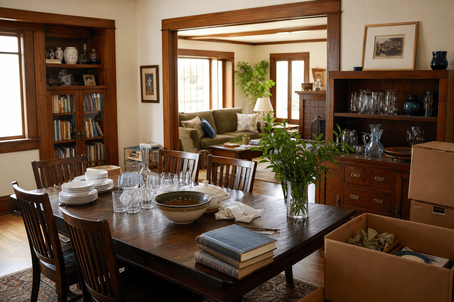 Well-kept older Los Angeles home prepared for an estate sale review